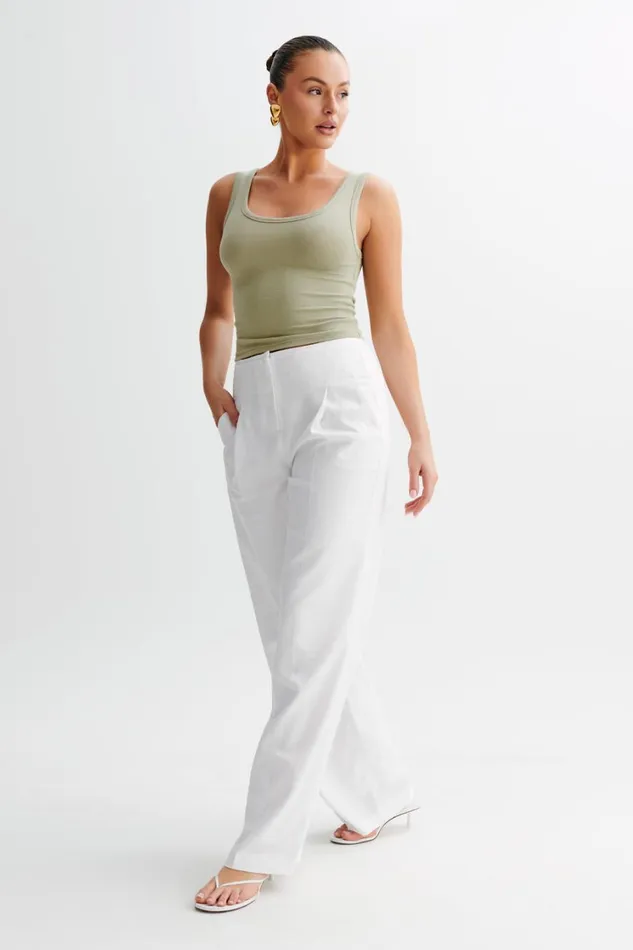 Women Meshki Tops Chandler Modal Tank Top 8211 Sage Green