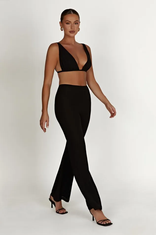 Women Meshki Tops Daisie Chiffon Top 8211 Black