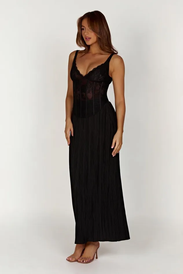 Women Meshki Tops Elsie Lace Bustier Top 8211 Black