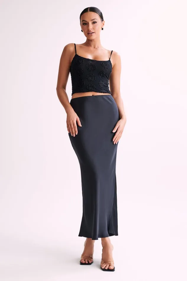 Women Meshki Tops Greta Rose Beaded Camisole 8211 Black