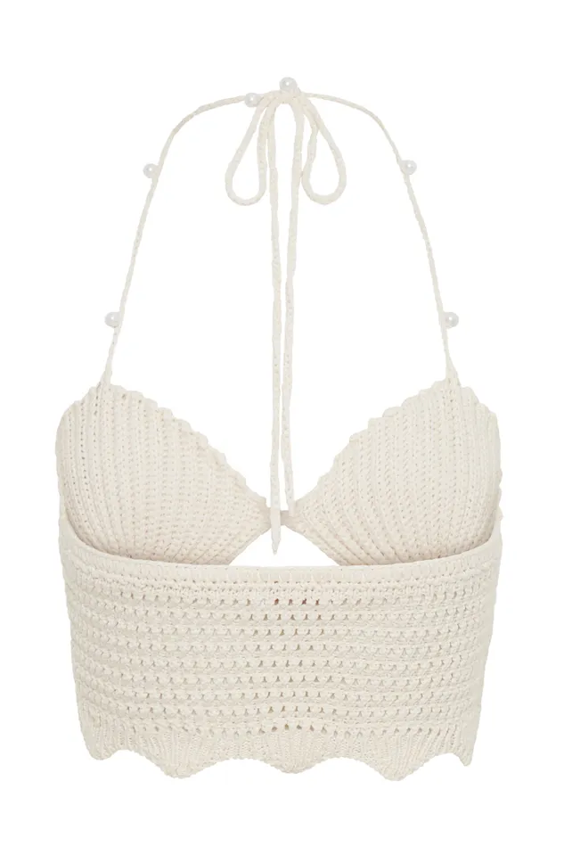 Women Meshki Tops Kira Shell Cup Knit Top 8211 Buttercream