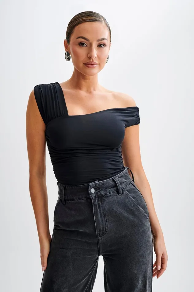 Women Meshki Tops Nicki Cut Out Sleeveless Top 8211 Black