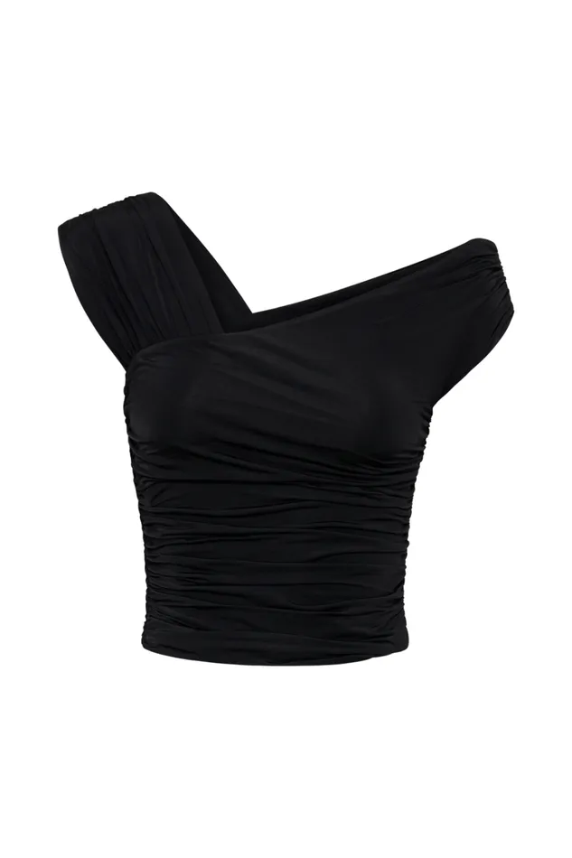 Women Meshki Tops Nicki Cut Out Sleeveless Top 8211 Black