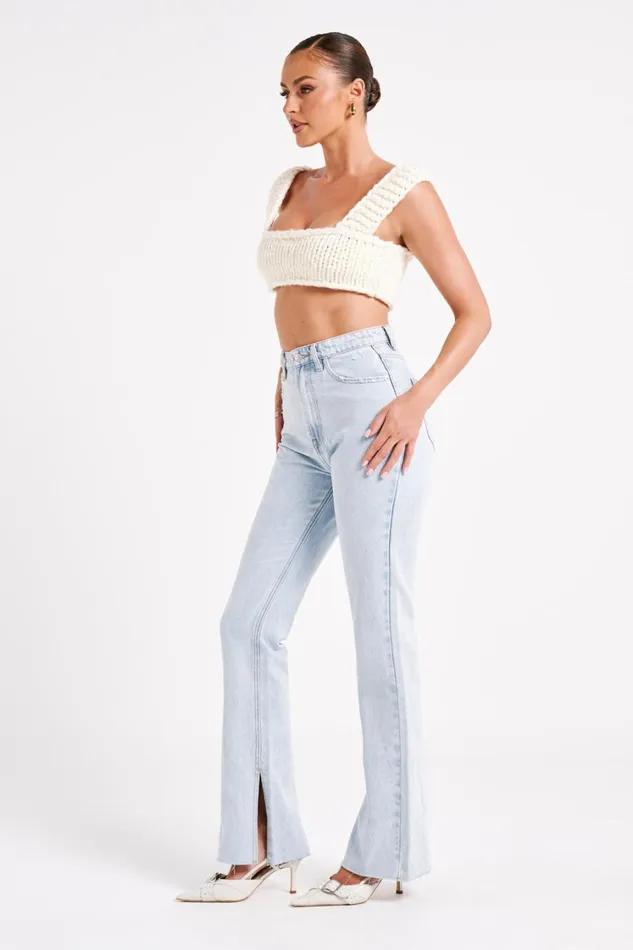 Women Meshki Tops Ninetta Knit Bralette 8211 Ivory