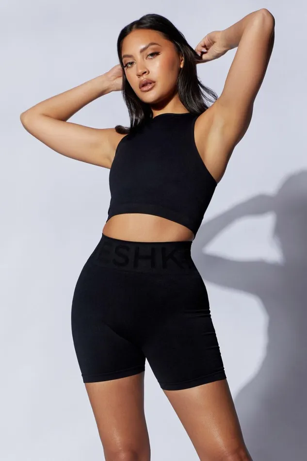 Women Meshki Tops Pippa Racer Tank Top 8211 Black