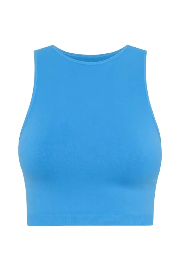 Women Meshki Tops Pippa Racer Tank Top 8211 Blue