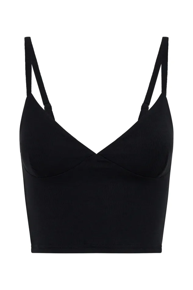Women Meshki Tops Porter Modal Cami Top 8211 Black