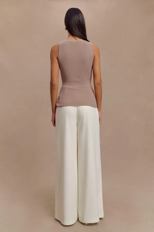 Women Meshki Tops Sawyer Longline Top 8211 Taupe