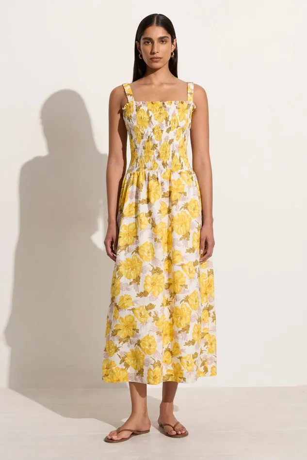 Women Messina Midi Dress Isadora Floral 8211 Final Sale Faithfull The Brand Dresses Women Messina Midi Dress Isadora Floral 8211 Final Sale Faithfull The Brand Dresses