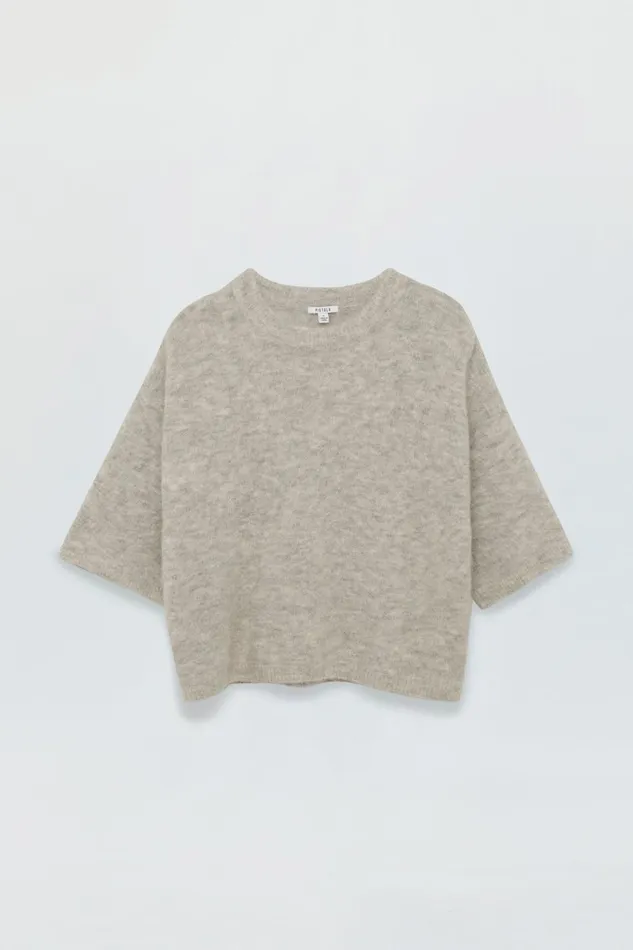 Women Micah Sweater Tee 8211 Soft Grey Pistola Denim Sweaters and Knits
