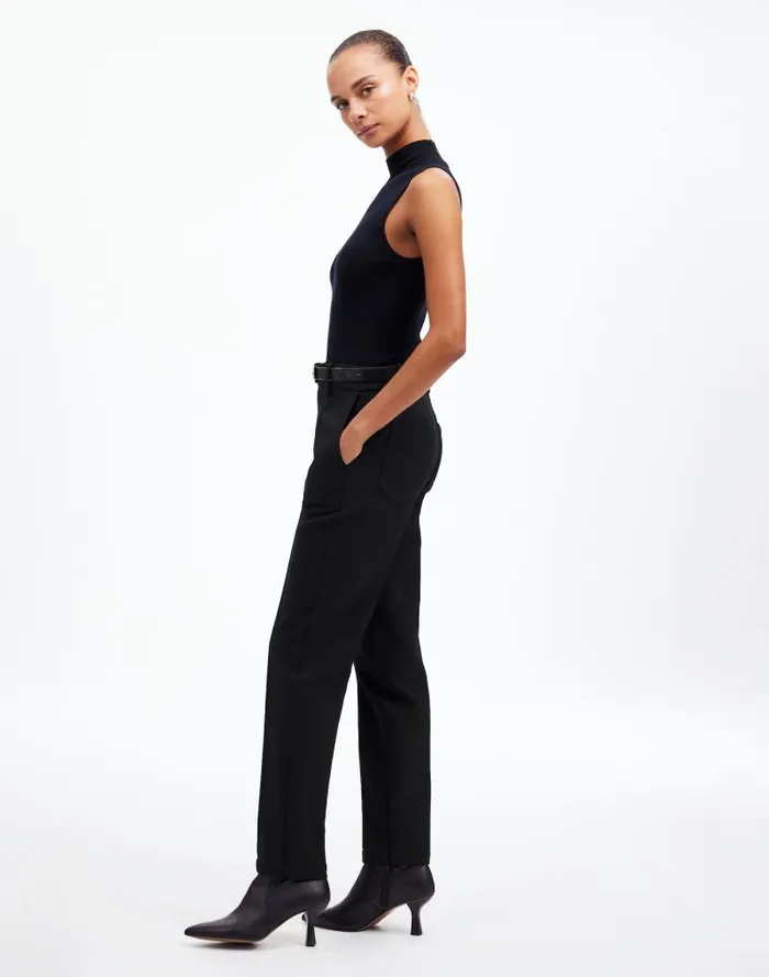 Women MidRise Slim Ankle Pant True Black Madewell Pants