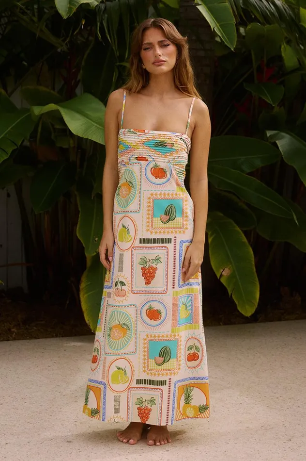 Women Midi Dresses Runaway The Label AGATA MIDI DRESS Agata Print