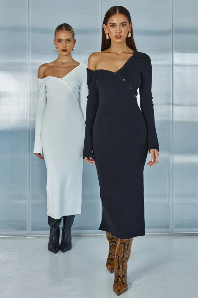 Women Midi Dresses Runaway The Label CASA MIDI DRESS Black