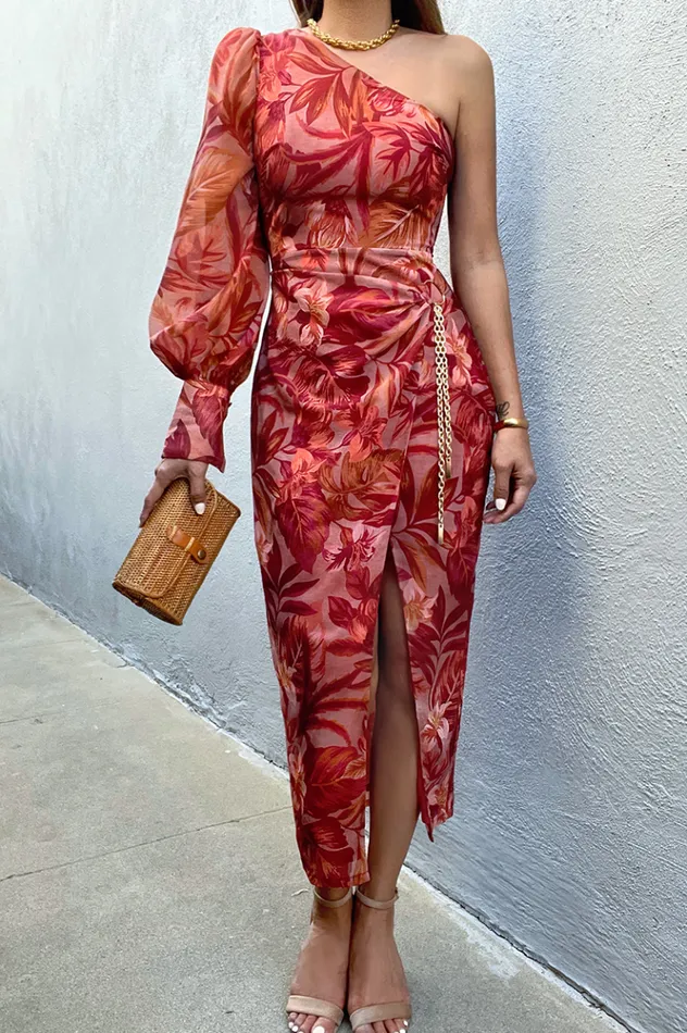 Women Midi Dresses Runaway The Label KANA MIDI DRESS Tropics