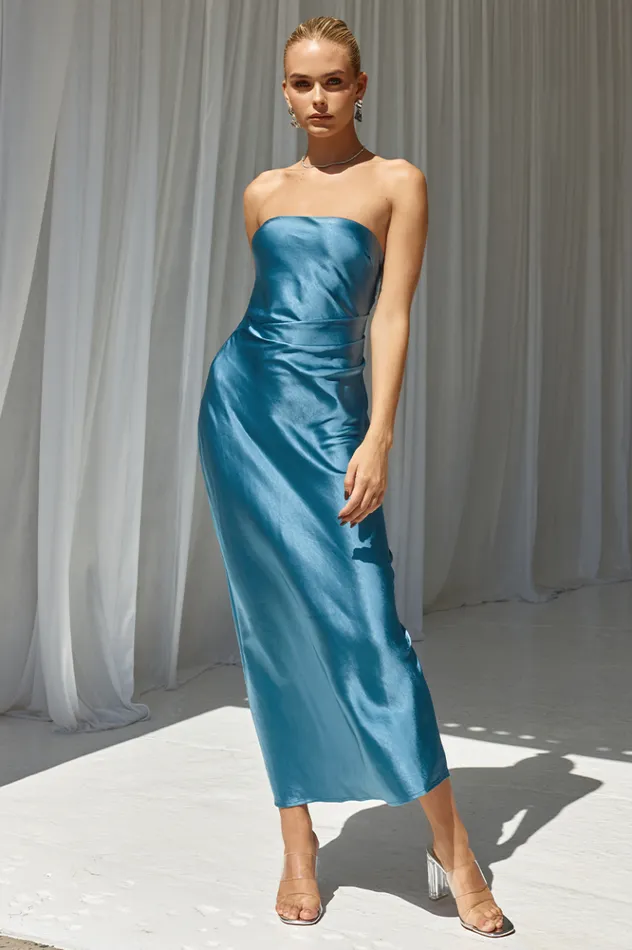 Women Midi Dresses Runaway The Label KRISTINE DRESS Steel
