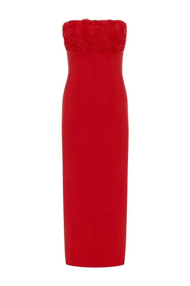 Women Midi Dresses Runaway The Label LOTTIE MIDI DRESS Red