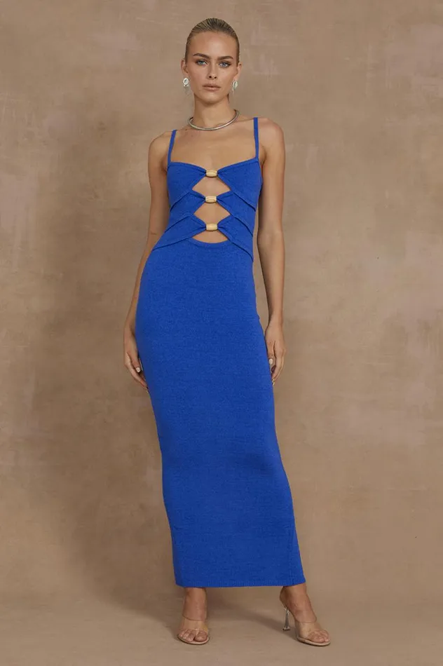 Women Midi Dresses Runaway The Label NORMANI MIDI DRESS Royal