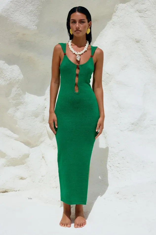 Women Midi Dresses Runaway The Label PARISA MIDI DRESS Pine
