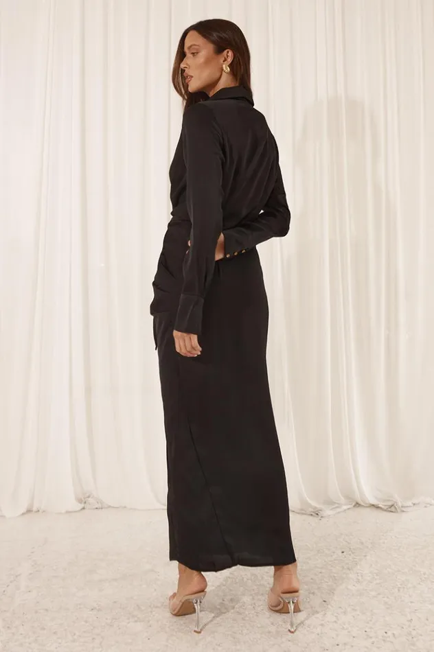Women Midi Dresses Runaway The Label RUBY MIDI DRESS Black