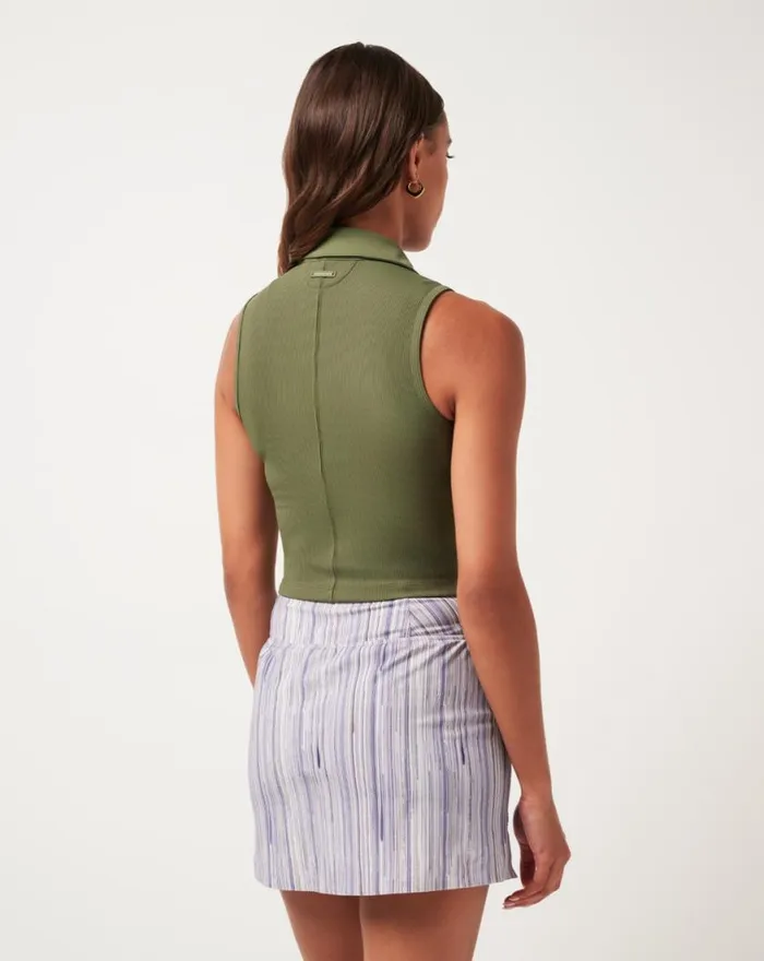 Women MIDLINE MOVEKNIT POLO Clover TravisMathew Moveknit Collection