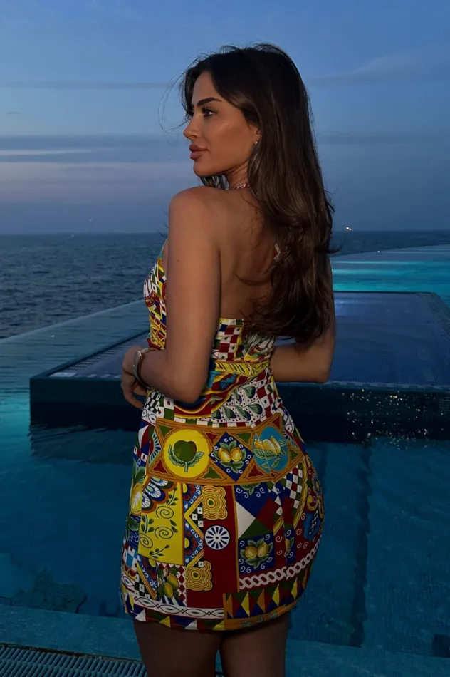 Women Mini Dresses Runaway The Label AERA MINI DRESS Phaedra Print
