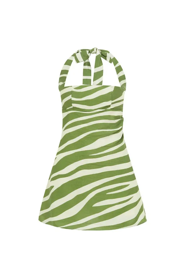 Women Mini Dresses Runaway The Label AMARI MINI DRESS Khaki