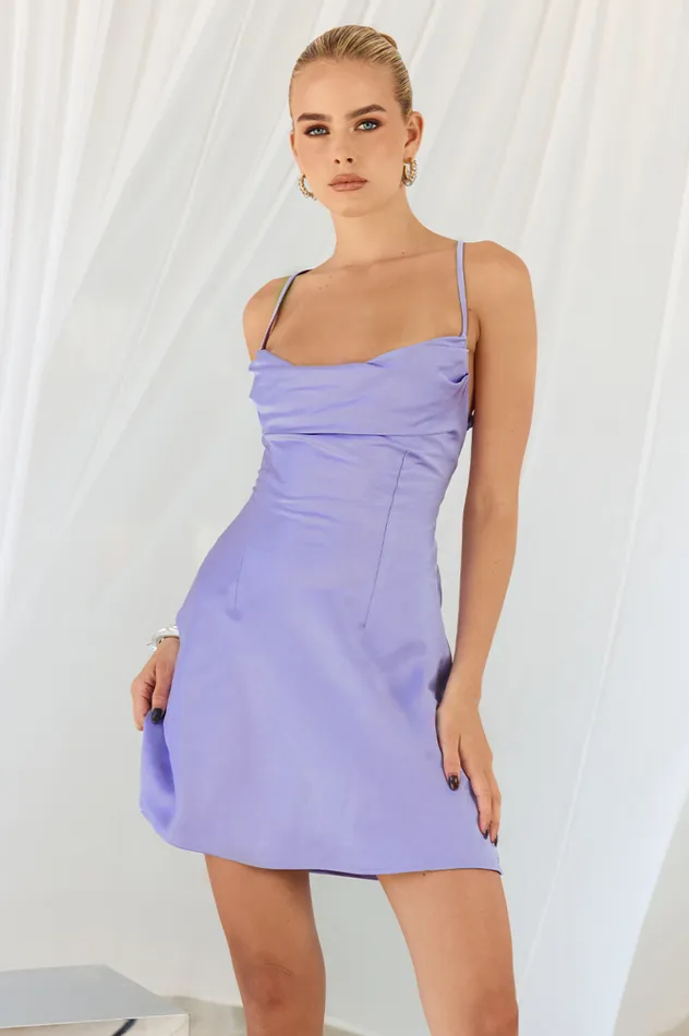 Women Mini Dresses Runaway The Label CIAGA DRESS Lilac Women Mini Dresses Runaway The Label CIAGA DRESS Lilac