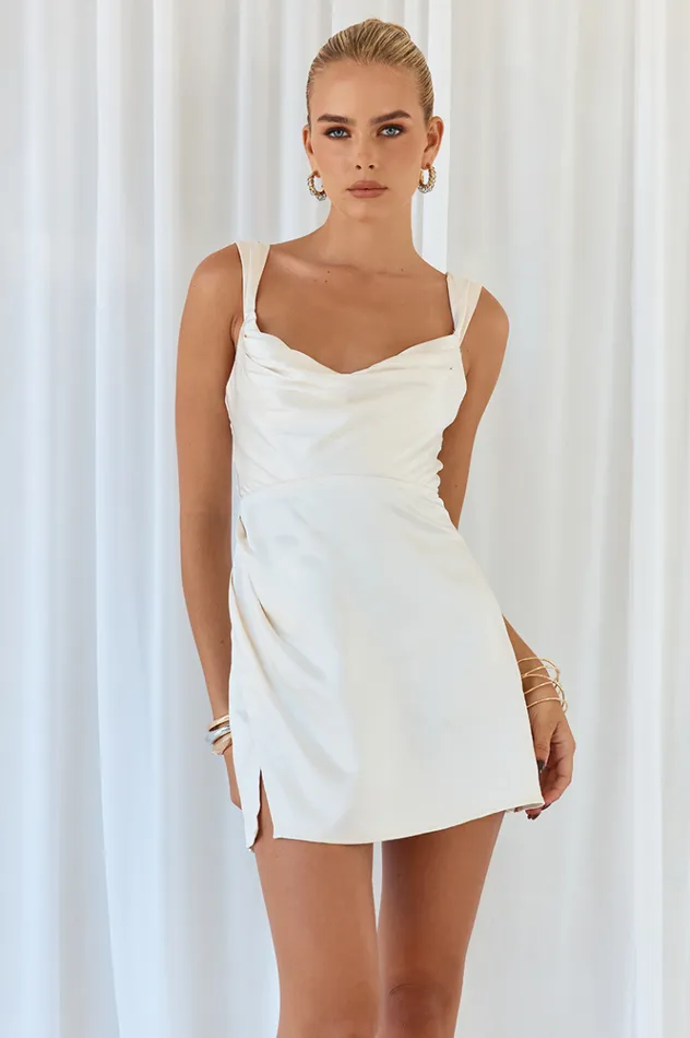 Women Mini Dresses Runaway The Label HAVANNA MINI DRESS Ivory Women Mini Dresses Runaway The Label HAVANNA MINI DRESS Ivory