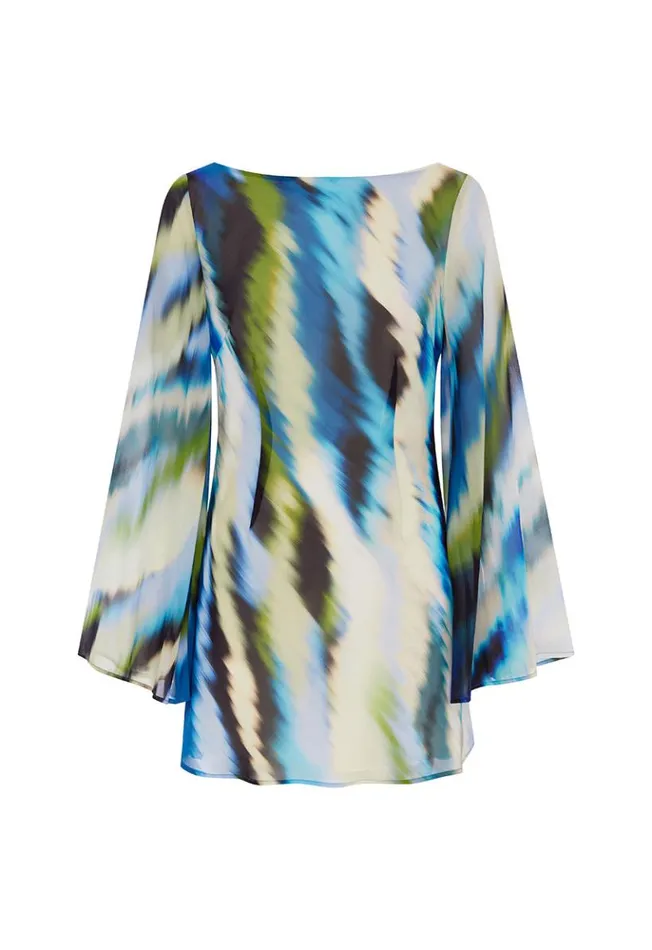 Women Mini Dresses Runaway The Label KIMBER MINI DRESS Mirage Print