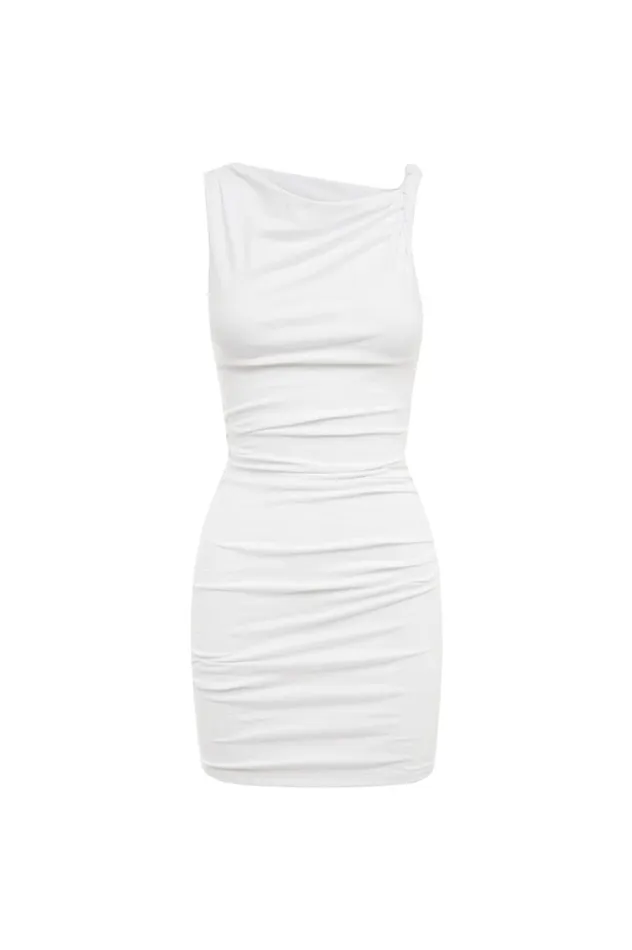 Women Mini Dresses Runaway The Label MASON MINI DRESS White