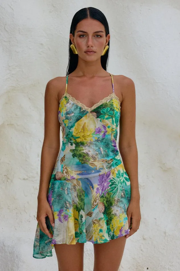 Women Mini Dresses Runaway The Label SURREY MINI DRESS Esme Print