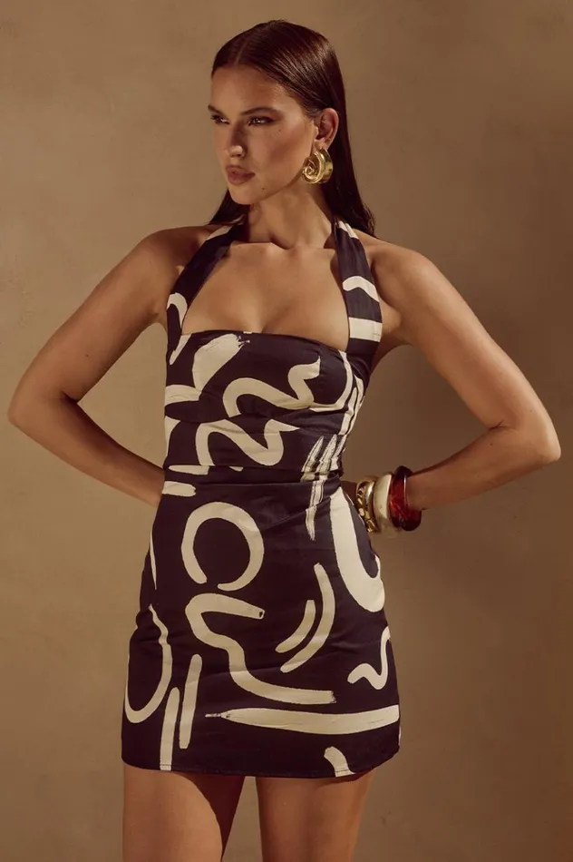 Women Mini Dresses Runaway The Label YOKONO MINI DRESS York Black