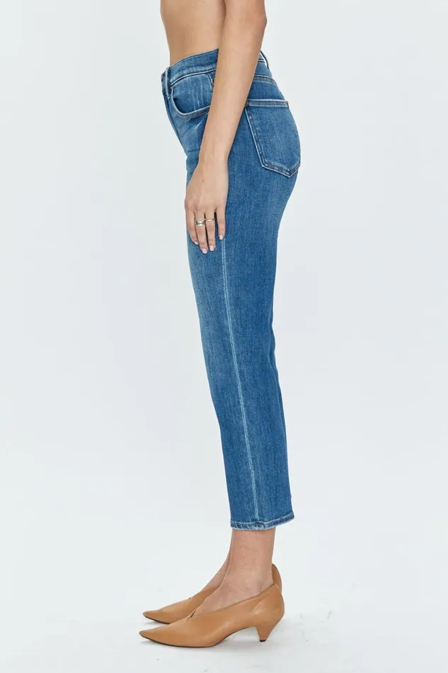 Women Monroe High Rise Slim Cigarette Jean 8211 Indio Pistola Denim Denim