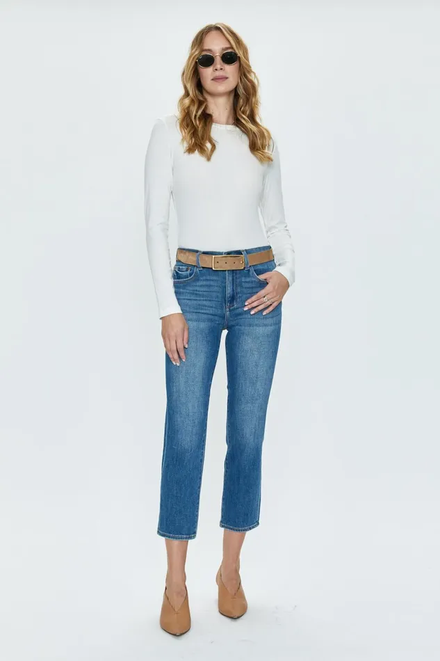 Women Monroe High Rise Slim Cigarette Jean 8211 Indio Pistola Denim Denim