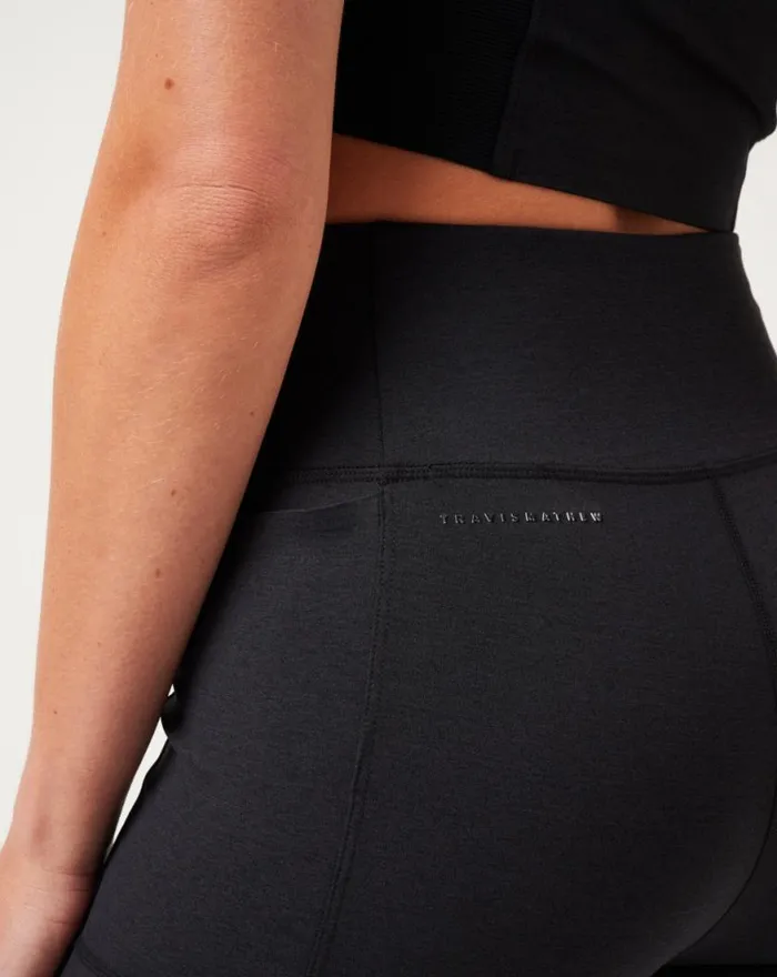 Women MOVEKNIT BONDED LEGGING Heather Black TravisMathew Pants