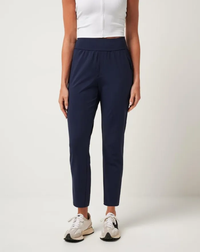 Women MOVEKNIT RESILIENCE PANT Navy Blazer TravisMathew Pants