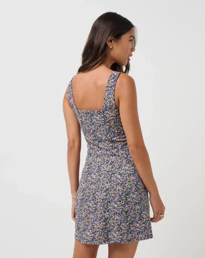 Women MOVEKNIT SLEEVELESS DRESS Cream Multi TravisMathew Dresses