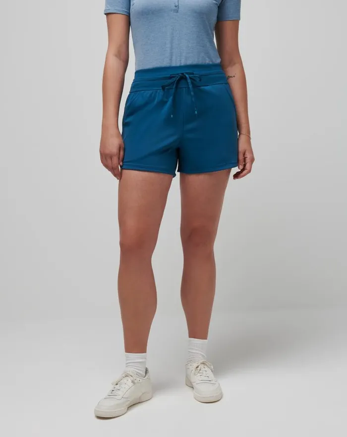Women MOVEKNIT TIE SHORT Midnight TravisMathew Shorts