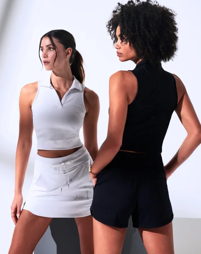 Women MOVEKNIT TIE SKORT White TravisMathew Skorts and Skirts