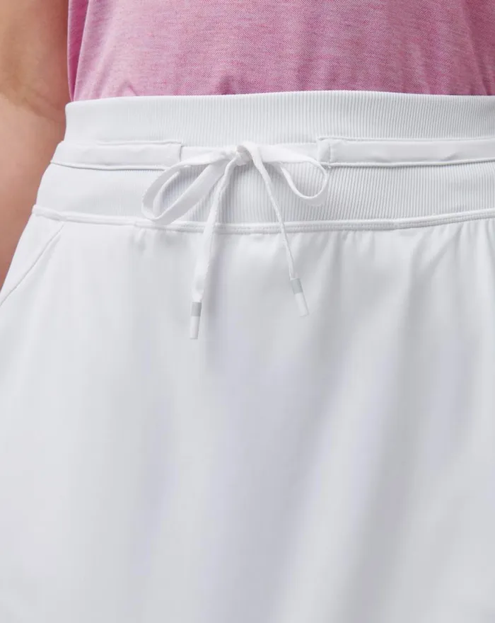 Women MOVEKNIT TIE SKORT White TravisMathew Skorts and Skirts