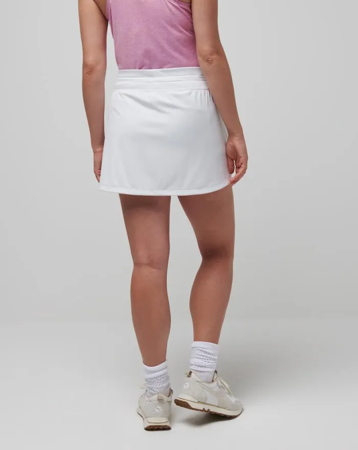 Women MOVEKNIT TIE SKORT White TravisMathew Skorts and Skirts