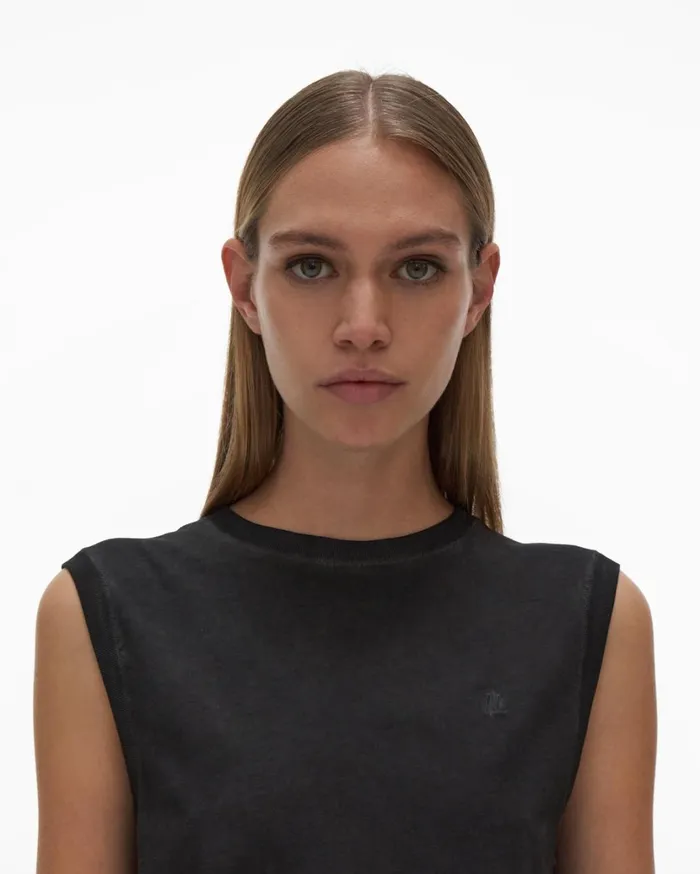 Women Muscle Tee Charcoal Helmut Lang TShirts and Sweatshirts
