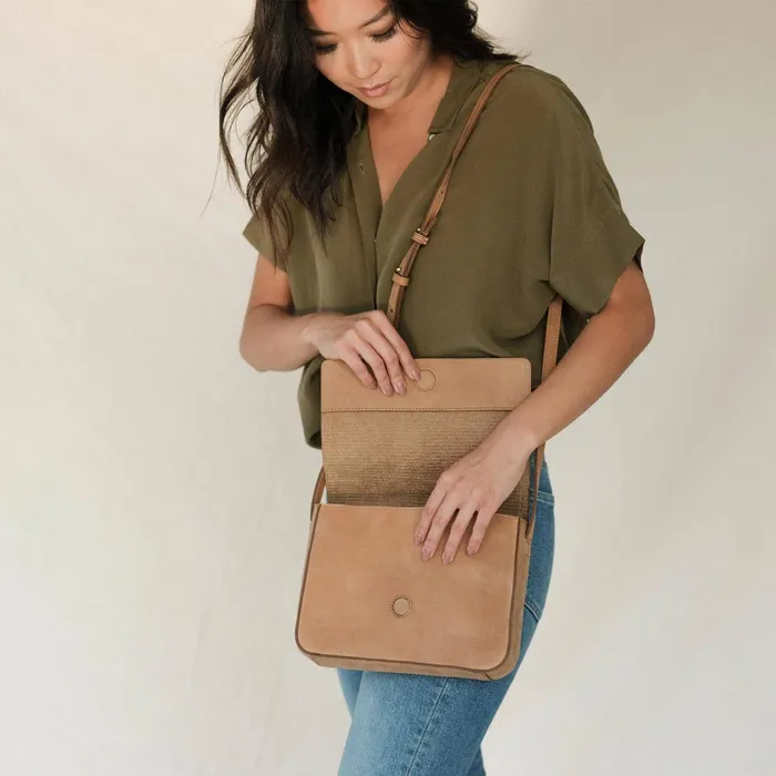 Women Nisolo Bags and Wallets Clara Crossbody Almond