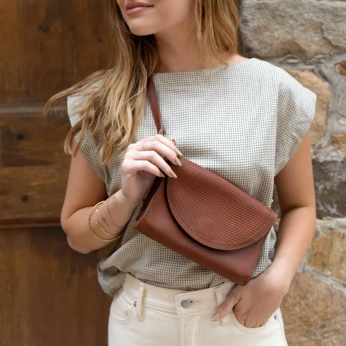 Women Nisolo Bags and Wallets Cleo Convertible Crossbody Brandy