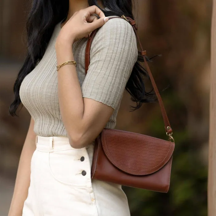 Women Nisolo Bags and Wallets Cleo Convertible Crossbody Brandy