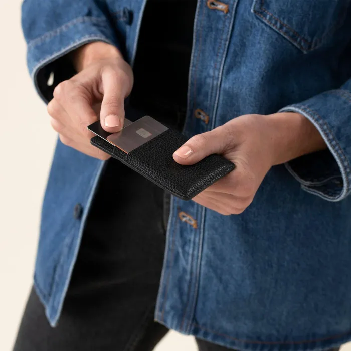Women Nisolo Bags and Wallets Nico Card Case Wallet Black