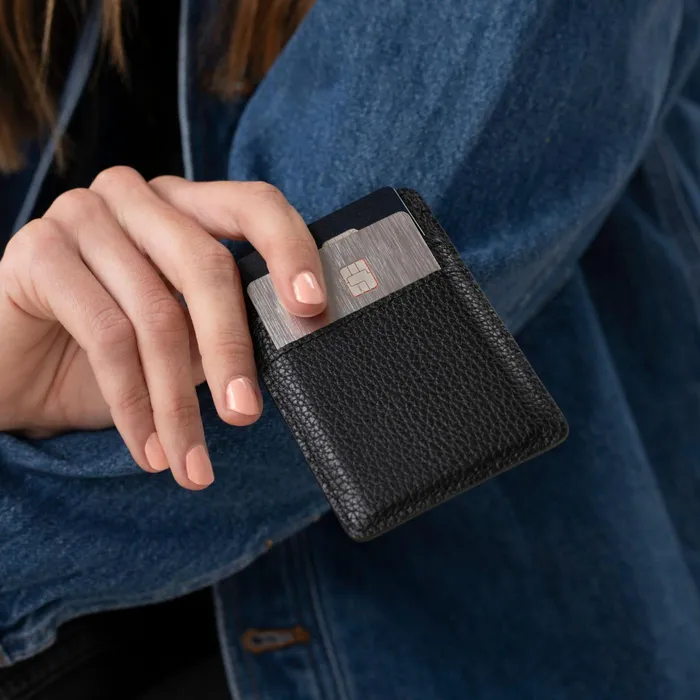 Women Nisolo Bags and Wallets Nico Card Case Wallet Black
