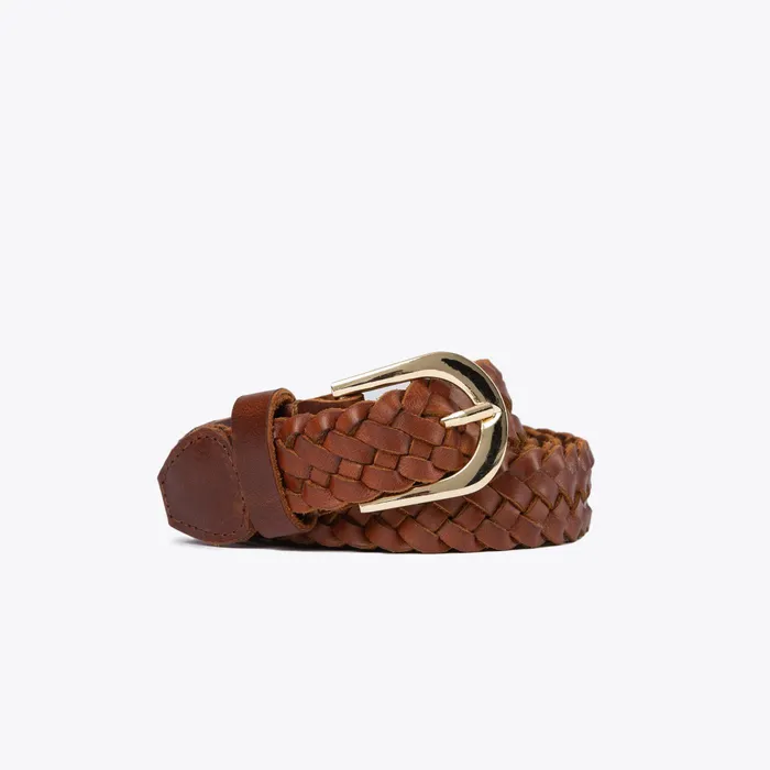 Women Nisolo Belts Talia Braided Belt Brandy