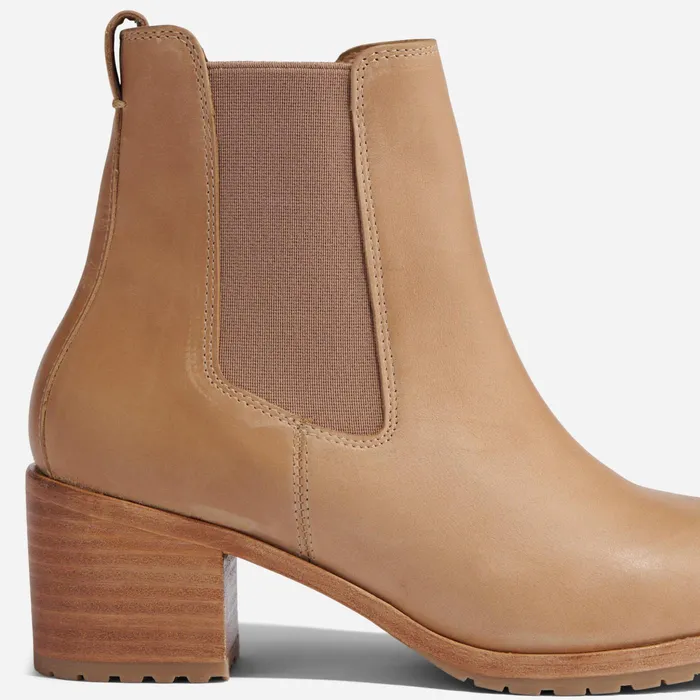 Women Nisolo Boots Ana GoTo Heeled Chelsea Boot Almond