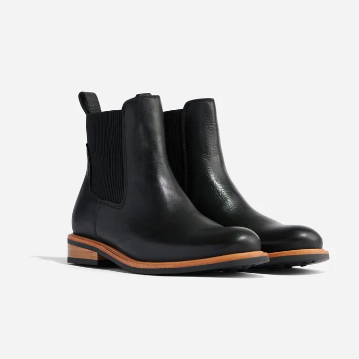 Women Nisolo Boots Carmen Chelsea Boot Black